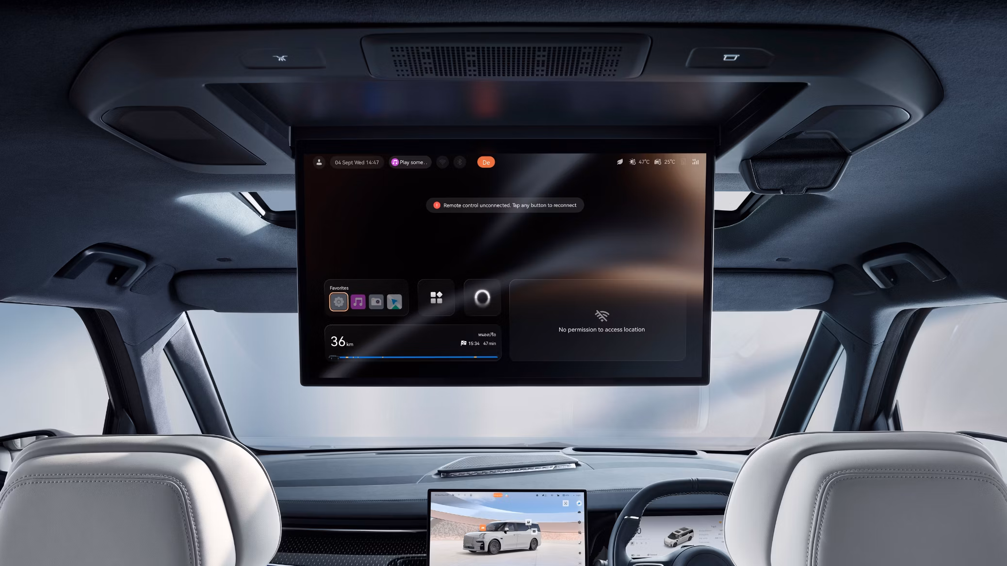 Immersive Rear-Seat Infotainment System
